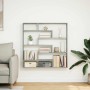 Estante cubo de pared 7 compartimentos madera gris hormigón de , Estantes y estanterías - Ref: Foro24-860025, Precio: 58,16 €...