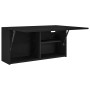 Mueble de pared de baño madera ingeniería negro 80x25x40 cm de , Tocadores de baño - Ref: Foro24-860086, Precio: 63,34 €, Des...