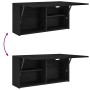 Mueble de pared de baño madera ingeniería negro 80x25x40 cm de , Tocadores de baño - Ref: Foro24-860086, Precio: 63,34 €, Des...