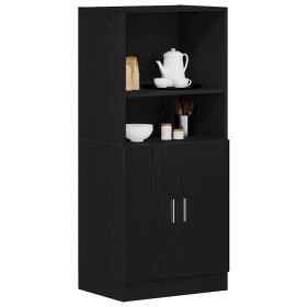 Mueble de cocina madera de ingeniería negro 57x41,5x131,5 cm de , Armarios de cocina - Ref: Foro24-860122, Precio: 104,99 €, ...