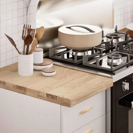 Encimera de cocina rectangular madera maciza roble by , Table tops - Ref: Foro24-4009001, Price: 51,45 €, Discount: %
