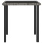 Mesa de comedor para jardín ratán sintético gris 70x70x73 cm de vidaXL, Mesas de jardín - Ref: Foro24-315117, Precio: 78,92 €...