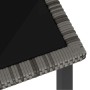 Mesa de comedor para jardín ratán sintético gris 70x70x73 cm de vidaXL, Mesas de jardín - Ref: Foro24-315117, Precio: 78,92 €...