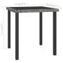 Mesa de comedor para jardín ratán sintético gris 70x70x73 cm de vidaXL, Mesas de jardín - Ref: Foro24-315117, Precio: 77,96 €...