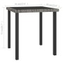 Mesa de comedor para jardín ratán sintético gris 70x70x73 cm de vidaXL, Mesas de jardín - Ref: Foro24-315117, Precio: 78,92 €...