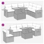 Set sofás jardín y cojines 6 pzas ratán sintético acacia beige de , Conjuntos de jardín - Ref: Foro24-3327607, Precio: 560,71...