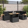 Set sofás jardín y cojines 5 pzas ratán sintético acacia negro de , Conjuntos de jardín - Ref: Foro24-3327597, Precio: 497,67...