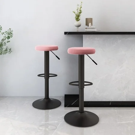 Taburetes de cocina 2 unidades terciopelo rosa von , Küchenhocker - Ref: Foro24-333148, Preis: 75,81 €, Rabatt: %