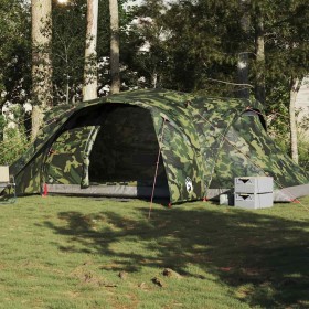 Tienda campaña familiar iglú 6 personas impermeable camuflaje de , Tiendas de campaña - Ref: Foro24-4009472, Precio: 202,30 €...