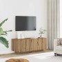 Mueble de TV luces LED madera roble artisan 100x35x40 cm de , Muebles TV - Ref: Foro24-856354, Precio: 95,69 €, Descuento: %