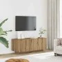 Mueble de TV luces LED madera roble artisan 100x35x40 cm de , Muebles TV - Ref: Foro24-856354, Precio: 90,86 €, Descuento: %