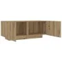 Mueble de TV luces LED madera roble artisan 100x35x40 cm de , Muebles TV - Ref: Foro24-856354, Precio: 90,86 €, Descuento: %