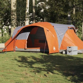 Tienda familiar con cúpula impermeable 6 personas gris naranja de , Tiendas de campaña - Ref: Foro24-4009469, Precio: 165,94 ...