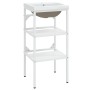 Estructura de baño con lavabo incorporado hierro blanco de , Tocadores de baño - Ref: Foro24-3101373, Precio: 141,50 €, Descu...