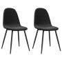 Sillas de comedor 2 unidades terciopelo negro en Sillas de comedor | Comprar online en Foru.es
