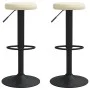 Taburetes de cocina 2 unidades terciopelo color crema de , Taburetes de cocina - Ref: Foro24-333142, Precio: 76,23 €, Descuen...