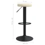 Taburetes de cocina 2 unidades terciopelo color crema de , Taburetes de cocina - Ref: Foro24-333142, Precio: 76,23 €, Descuen...