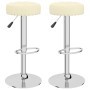 Taburetes de cocina 2 unidades tela crema de , Taburetes de cocina - Ref: Foro24-332973, Precio: 105,38 €, Descuento: %