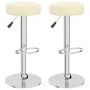 Taburetes de cocina 2 unidades tela crema by , Kitchen stools - Ref: Foro24-332973, Price: 104,64 €, Discount: %