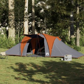 Tienda familiar con cúpula impermeable 6 personas gris naranja de , Tiendas de campaña - Ref: Foro24-4009433, Precio: 234,01 ...