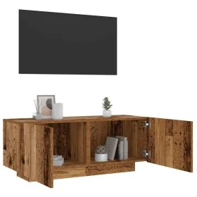 Mueble de TV madera de ingeniería envejecida 100x35x40 cm de , Muebles TV - Ref: Foro24-856353, Precio: 89,29 €, Descuento: %