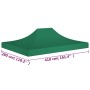 Techo de carpa para celebraciones verde 4x3 m 270 g/m² de vidaXL, Cubiertas para carpas y cenadores - Ref: Foro24-315354, Pre...
