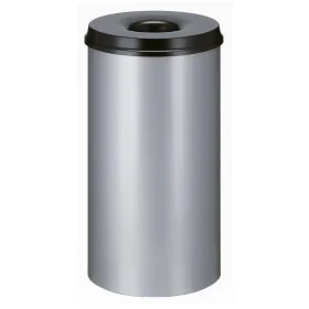 V-Part Papelera autoextinguible plateado y negro 50 L von , Mülltonnen und Mülltonnen - Ref: Foro24-445357, Preis: 71,67 €, R...