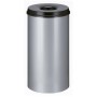 V-Part Papelera autoextinguible plateado y negro 50 L de , Cubos de la basura y papeleras - Ref: Foro24-445357, Precio: 71,49...