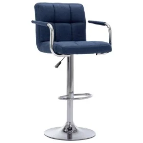 Taburete de barra de cocina de tela azul de , Taburetes de cocina - Ref: Foro24-283413, Precio: 83,26 €, Descuento: %