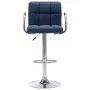 Taburete de barra de cocina de tela azul de , Taburetes de cocina - Ref: Foro24-283413, Precio: 83,26 €, Descuento: %