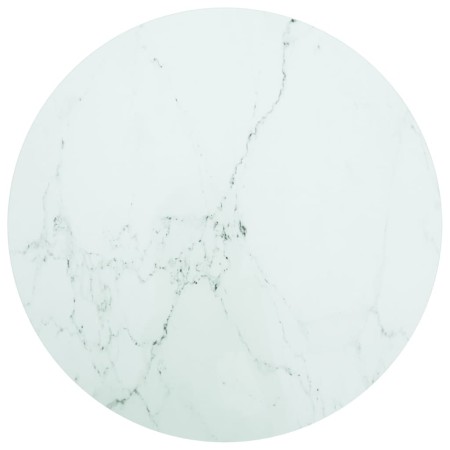 Tablero de mesa diseño mármol vidrio templado blanco Ø70x0,8 cm de , Tableros para mesas - Ref: Foro24-322249, Precio: 72,08 ...
