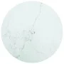 Tablero de mesa diseño mármol vidrio templado blanco Ø70x0,8 cm by , Table tops - Ref: Foro24-322249, Price: 64,98 €, Discoun...