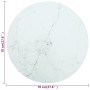 Tablero de mesa diseño mármol vidrio templado blanco Ø70x0,8 cm de , Tableros para mesas - Ref: Foro24-322249, Precio: 72,08 ...