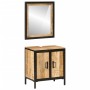 Conjunto de muebles de baño 2 pzas madera maciza mango y hierro de , Muebles de baño - Ref: Foro24-3217114, Precio: 201,54 €,...