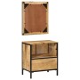 Conjunto de muebles de baño 2 pzas madera maciza mango y hierro de , Muebles de baño - Ref: Foro24-3217114, Precio: 201,54 €,...