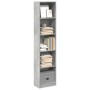 Estantería de madera de ingeniería gris hormigón 40x24x176 cm de , Librerías y estanterías - Ref: Foro24-857795, Precio: 48,6...