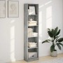 Estantería de madera de ingeniería gris hormigón 40x24x176 cm de , Librerías y estanterías - Ref: Foro24-857795, Precio: 48,6...
