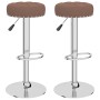 Taburetes de cocina 2 unidades tela marrón de , Taburetes de cocina - Ref: Foro24-332974, Precio: 108,77 €, Descuento: %