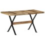 Mesa de comedor madera de mango rugosa 140x70x76 cm de , Mesas de cocina y de comedor - Ref: Foro24-321606, Precio: 231,11 €,...