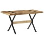 Mesa de comedor madera de mango rugosa 140x70x76 cm de , Mesas de cocina y de comedor - Ref: Foro24-321606, Precio: 231,11 €,...