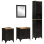 Conjunto de muebles de baño 4 pzas madera maciza mango y hierro de , Muebles de baño - Ref: Foro24-3217111, Precio: 532,47 €,...