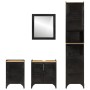 Conjunto de muebles de baño 4 pzas madera maciza mango y hierro de , Muebles de baño - Ref: Foro24-3217111, Precio: 532,47 €,...