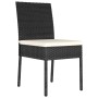 Sillas de comedor de jardín 4 unidades ratán sintético negro de vidaXL, Sillas de jardín - Ref: Foro24-315107, Precio: 225,10...