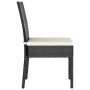 Sillas de comedor de jardín 4 unidades ratán sintético negro de vidaXL, Sillas de jardín - Ref: Foro24-315107, Precio: 225,10...
