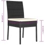 Sillas de comedor de jardín 4 unidades ratán sintético negro de vidaXL, Sillas de jardín - Ref: Foro24-315107, Precio: 225,10...