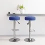 Taburetes de cocina 2 unidades tela azul by , Kitchen stools - Ref: Foro24-332975, Price: 106,77 €, Discount: %