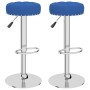 Taburetes de cocina 2 unidades tela azul de , Taburetes de cocina - Ref: Foro24-332975, Precio: 108,77 €, Descuento: %