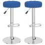 Taburetes de cocina 2 unidades tela azul by , Kitchen stools - Ref: Foro24-332975, Price: 106,77 €, Discount: %
