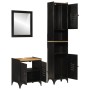 Conjunto de muebles de baño 3 pzas madera maciza mango y hierro de , Muebles de baño - Ref: Foro24-3217110, Precio: 457,73 €,...