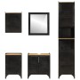 Conjunto de muebles de baño 5 pzas madera maciza mango y hierro de , Muebles de baño - Ref: Foro24-3217112, Precio: 652,83 €,...